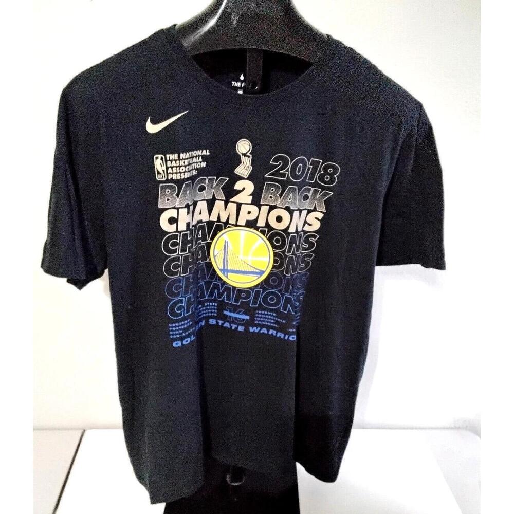 Kool Nba Back 2 Back Champions Golden State Warriors Tee Shirt